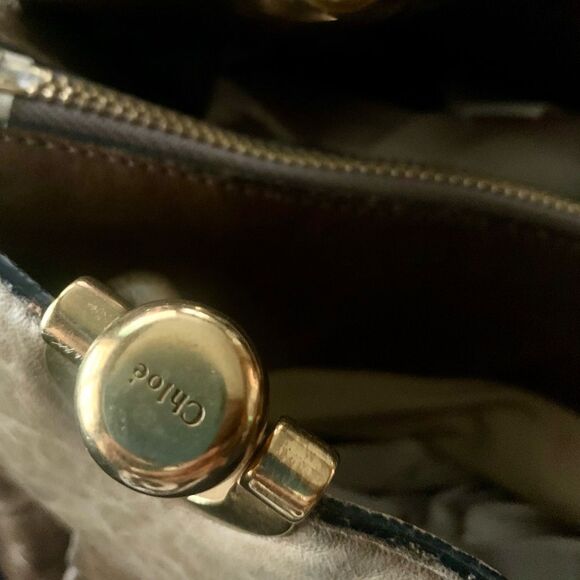 Chloe Heloise Shoulder Bag w/braided too handles - Picture 9 of 13